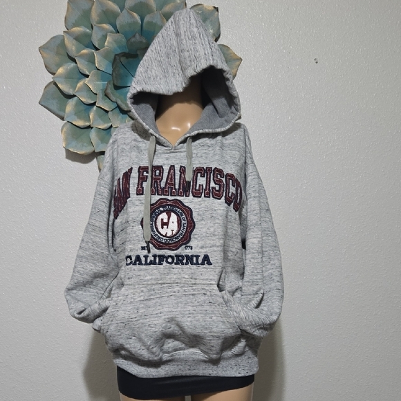 California city brand Tops - Gray San Francisco  Hoodie